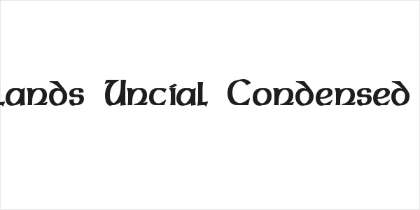 Dalelands Uncial Condensed Bold Logo