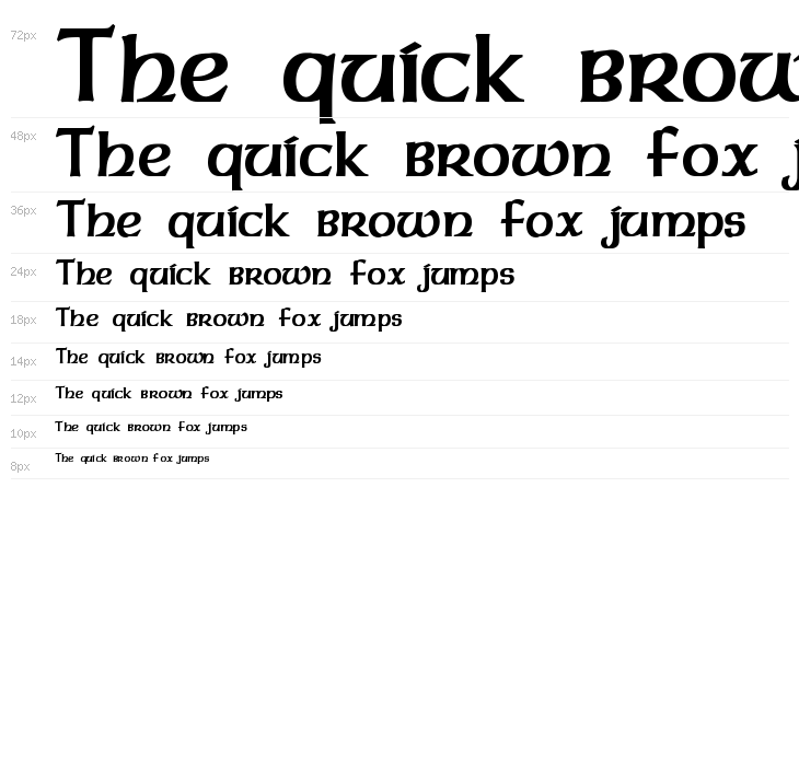 Dalelands Uncial Condensed Bold Waterfall