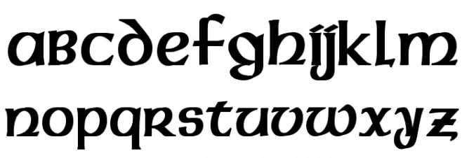 Dalelands Uncial Condensed Bold फ़ॉन्ट लोअरकेस