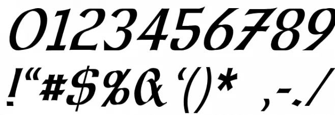 Dalelands Uncial Condensed Italic Font OTHER CHARS