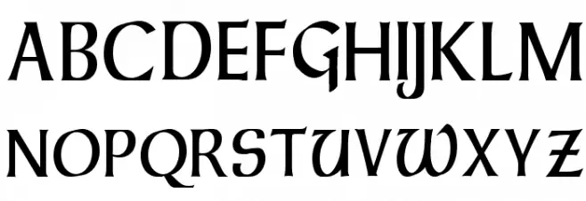 Dalelands Uncial Condensed خط أحرف كبيرة