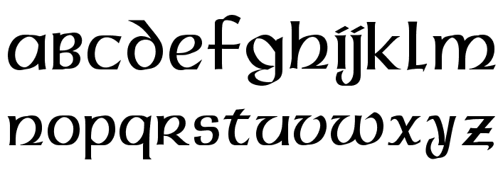 Dalelands Uncial Condensed Font LOWERCASE