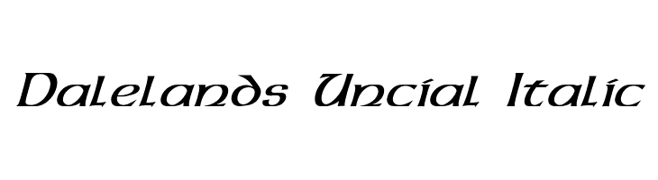 Dalelands Uncial Italic  フリーフォントのダウンロード