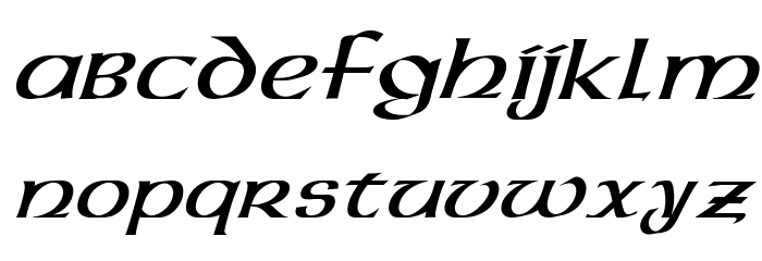 Dalelands Uncial Italic Font LOWERCASE