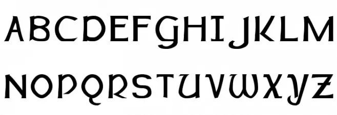 Dalelands フォント 大文字