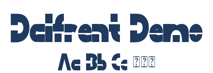 Dalfrent Demo Font Preview