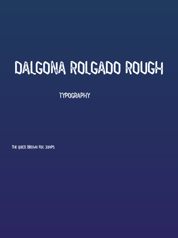 Dalgona Rolgado Rough Poster