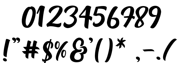 Dalgona フォント その他の文字