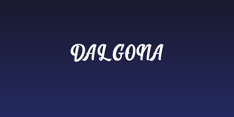 Dalgona Social Header
