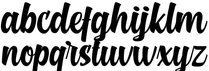 Dalgona Font LOWERCASE
