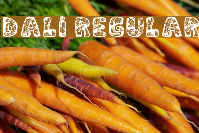 Dali Regular Font examples