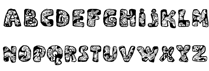 Dali Regular Font LOWERCASE