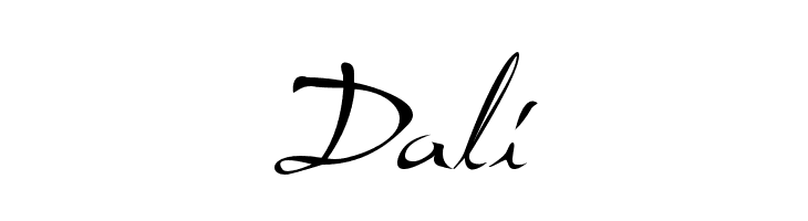 Dali  Frei Schriftart Herunterladen