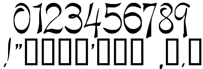 Dalia Normal Font OTHER CHARS