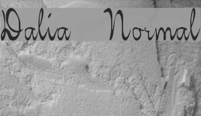Dalia Normal Font examples