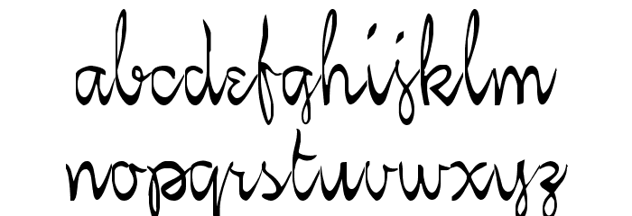 Dalia Normal Font LOWERCASE