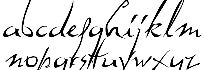 Dali Font LOWERCASE