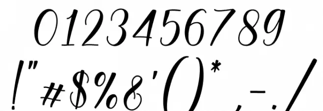 Daligona_DEMO Font OTHER CHARS