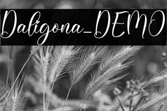 Daligona_DEMO Font examples