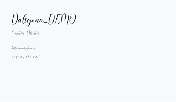 Daligona_DEMO Business Card