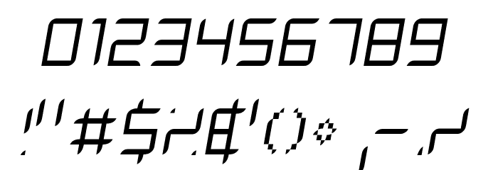 Dalila Light Oblique Font OTHER CHARS