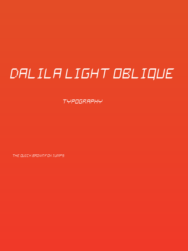 Dalila Light Oblique Poster