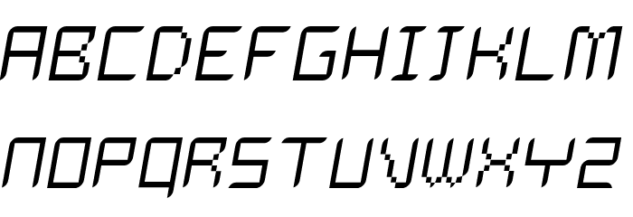 Dalila Light Oblique Font LOWERCASE