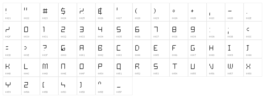 Dalila Light Character Map