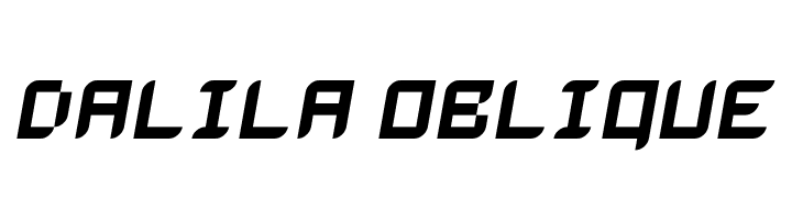 Dalila Oblique फ़ॉन्ट