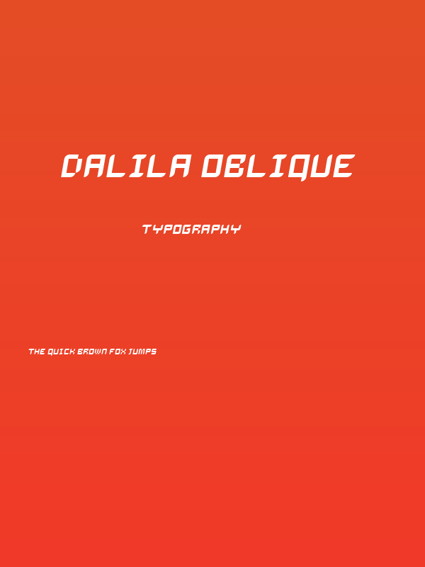 Dalila Oblique Poster