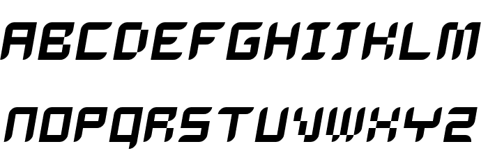 Dalila Oblique Font LOWERCASE