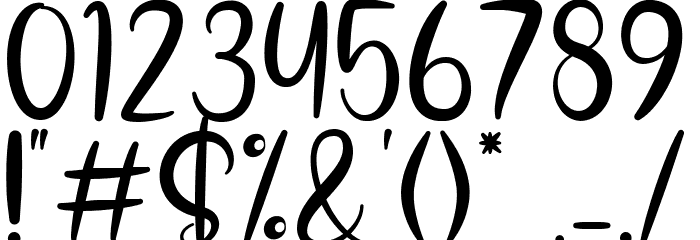 Dalillah Demo Font OTHER CHARS