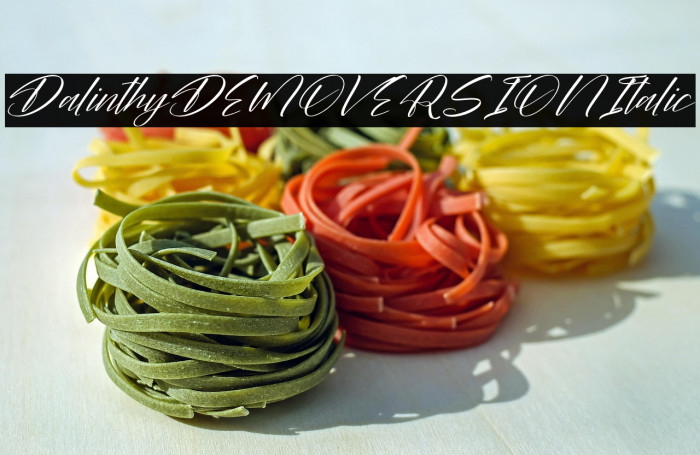 Dalinthy DEMO VERSION Italic Example 1