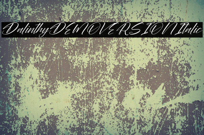 Dalinthy DEMO VERSION Italic Example 2