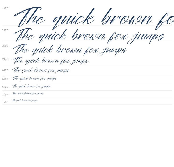 Dalinthy DEMO VERSION Italic Waterfall