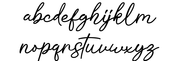 Dalion Stream Font LOWERCASE