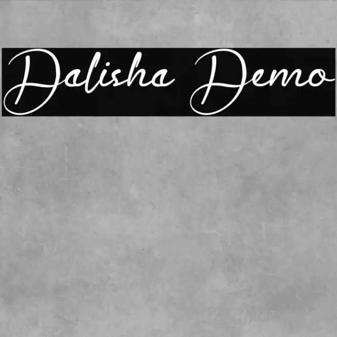 Dalisha Demo Font examples
