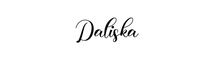 Daliska  font caratteri gratis