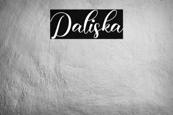 Daliska Font examples