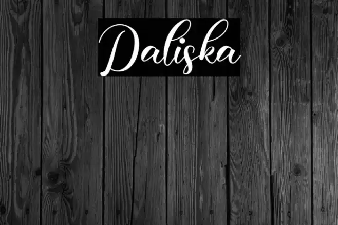 Daliska Font examples