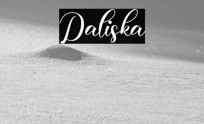 Daliska Font examples