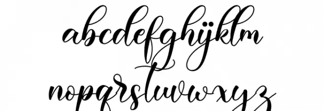 Daliska Font LOWERCASE