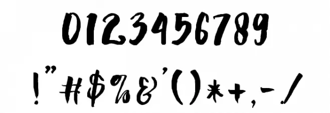 Dality Font OTHER CHARS