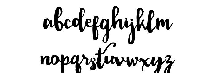 Dality Font LOWERCASE