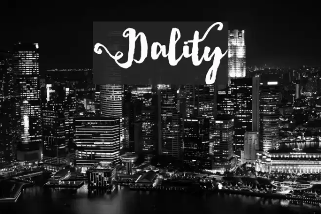Dality Font examples