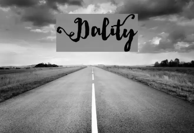 Dality Font examples