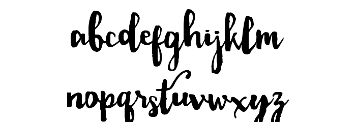 Dality Font LOWERCASE
