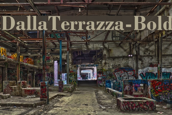DallaTerrazza-Bold Font examples