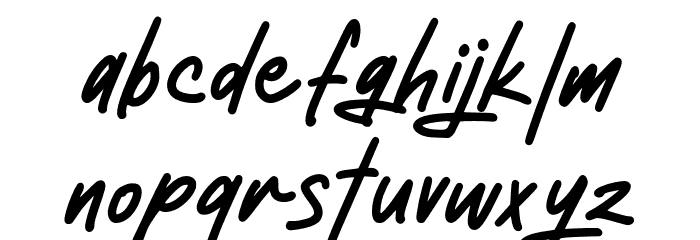 DallimeFREE Font LOWERCASE