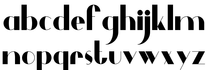 Dalmais Font LOWERCASE